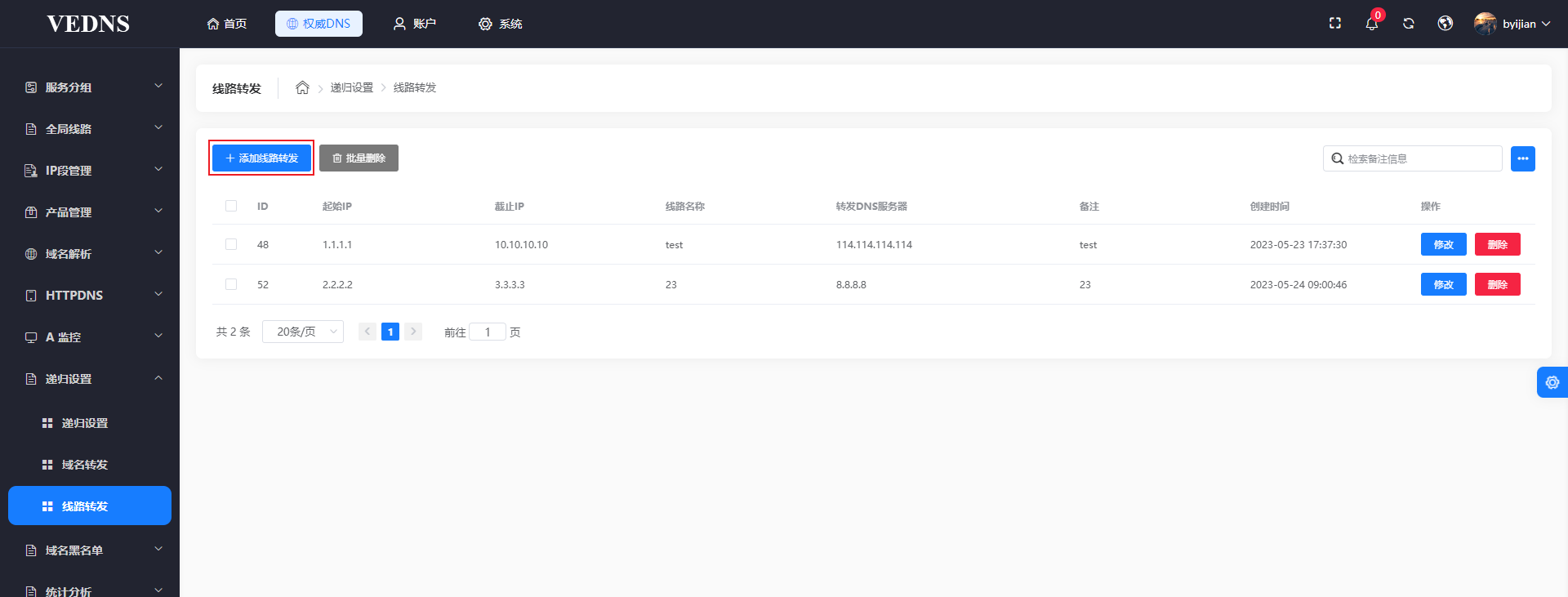 线路转发-1
